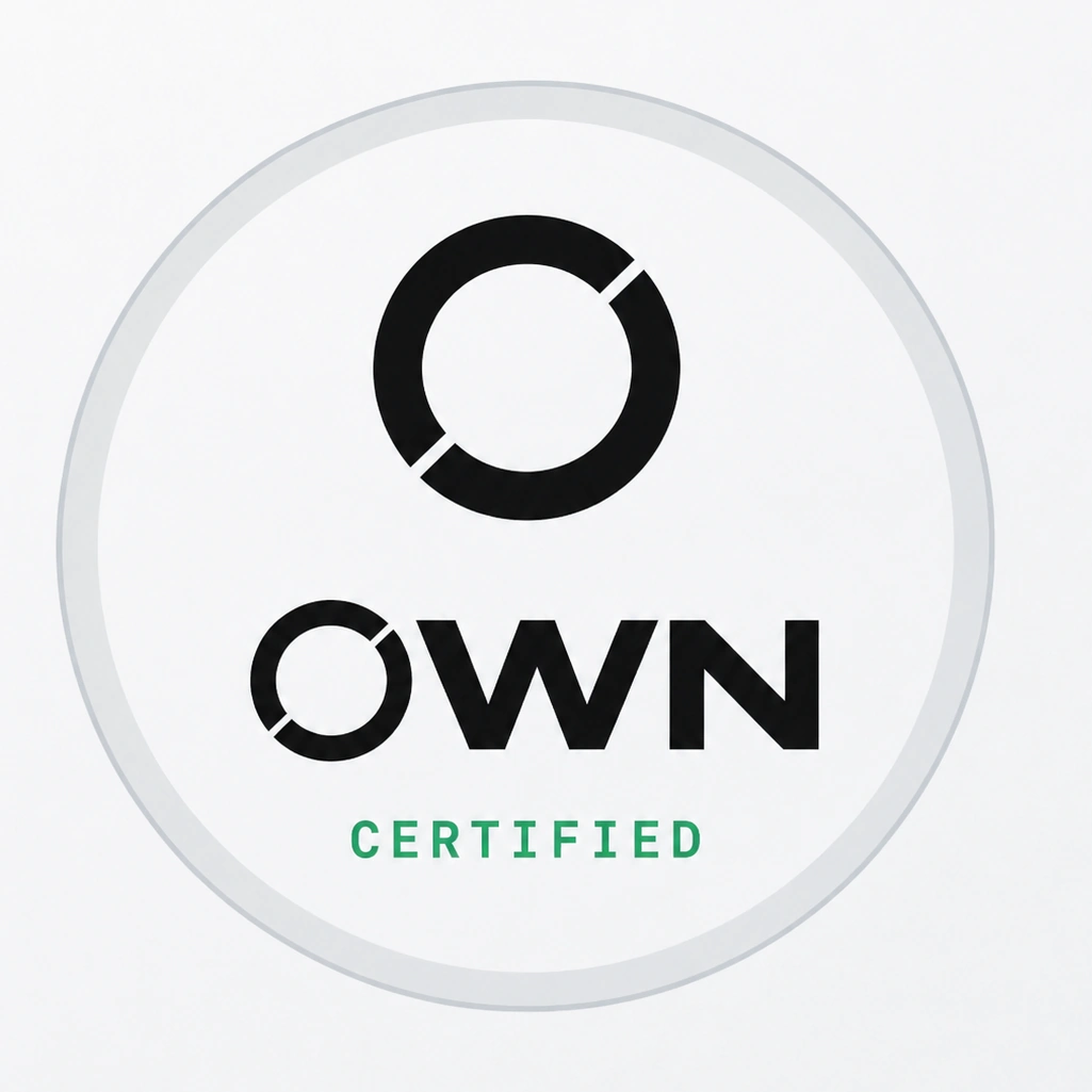 OWN Certified badge